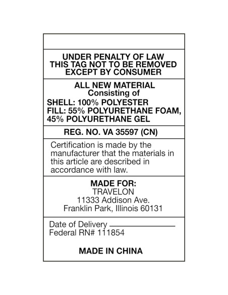 Almohada de Cuello de Gel Refrigerante Travelon 33x30.5cm