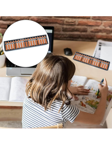 Ábaco Profesional DRWH 17 Dígitos 26.5 cm para Cálculo