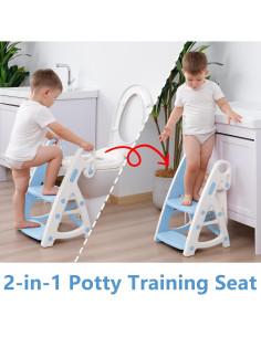 Asiento de Entrenamiento para Baño Beavtaens BB-99 Ártico 2 en 1 2