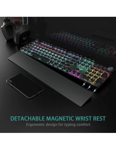 Teclado Mecánico AULA F2088 USB Retroiluminado LED 1.02kg