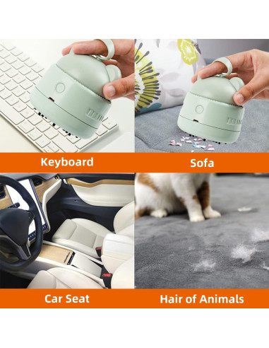 Aspiradora de Escritorio Zmol Mini Verde USB 360 Portátil