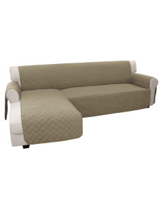 Funda de Sofá en L Easy-Going Grande Beige - Resistente al Agua
