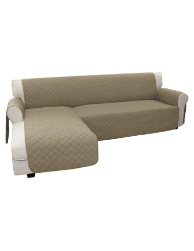 Funda de Sofá en L Easy-Going Grande Beige - Resistente al Agua