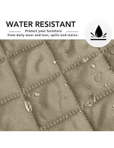 Funda de Sofá en L Easy-Going Grande Beige - Resistente al Agua
