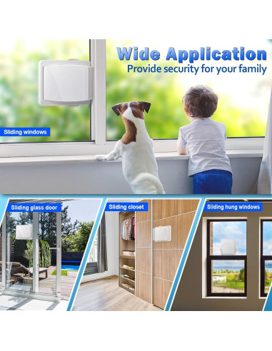 Cerradura de Puerta Corredera ZRFCXE - Paquete de 2 Seguridad