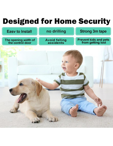 Cerradura de Puerta Corredera ZRFCXE - Paquete de 2 Seguridad