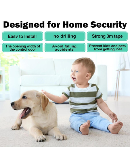 Cerradura de Puerta Corredera ZRFCXE - Paquete de 2 Seguridad Cerradura de Puerta Corredera ZRFCXE - Paquete de 2 Seguridad