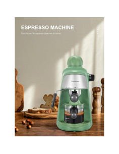 Cafetera Espresso Ihomekee CM6810 3.5 Bar Verde 1-4 Tazas 2