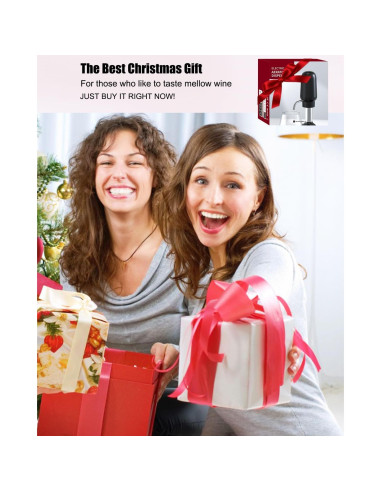 Aerador de Vino Eléctrico DERGUAM con Tapones y Cortador