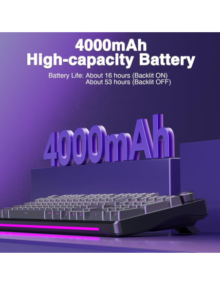 Teclado Mecánico Inalámbrico AULA S98 Pro RGB 4000mAh