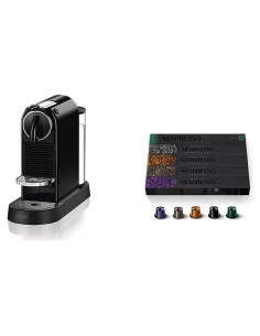 Cafetera Espresso Nespresso CitiZ Negra + Variedad de Cápsulas