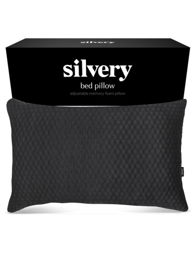 Almohada de Espuma de Memoria Silvery Ajustable Hipoalergénica