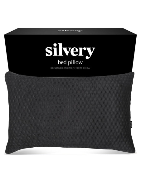 Almohada de Espuma de Memoria Silvery Ajustable Hipoalergénica Almohada de Espuma de Memoria Silvery Ajustable Hipoalergénica