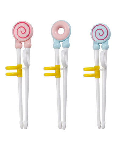 Palillos de Aprendizaje para Niños YYaaloa - 3 Pares Coloridos