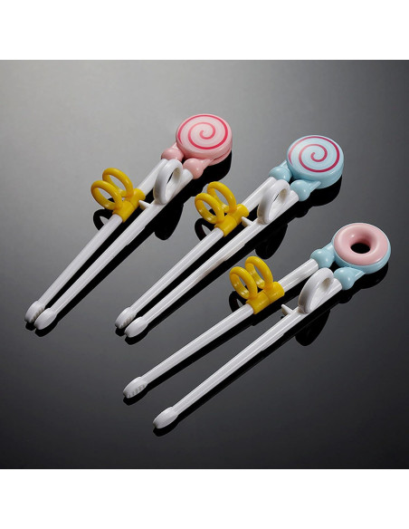 Palillos de Aprendizaje para Niños YYaaloa - 3 Pares Coloridos