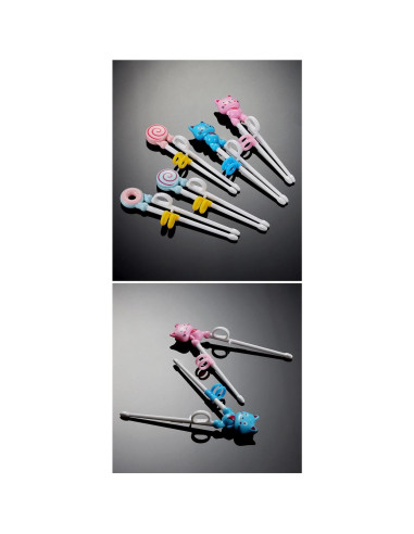 Palillos de Aprendizaje para Niños YYaaloa - 3 Pares Coloridos