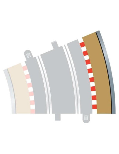 Curva Exterior Scalextric C8224 Radio 3 - 22.5 Grados