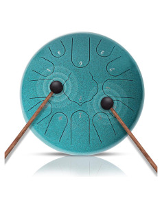 Tambor de Lengua de Acero 13 Notas 30.48cm Malaquita NBMICSO