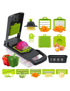 Picador de Verduras Welsteepse 8 Cuchillas Acero Inoxidable Gris