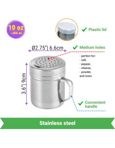 Cucharón Doble Mango CUSINIUM para Palomitas y Papas Fritas 2