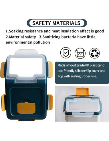 Contenedor de Almacenamiento Hermético AnRui 33L Azul