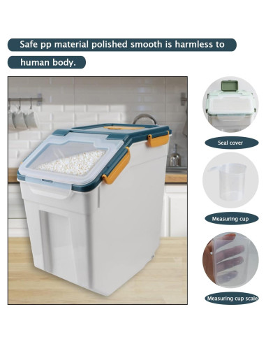 Contenedor de Almacenamiento Hermético AnRui 33L Azul