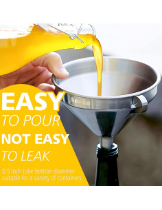 Embudo de Acero Inoxidable Anaeat 10.4 cm con Filtros Desmontables 2