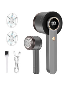 Removedor de Pelusa Eléctrico hYwecy Gris 3 Velocidades