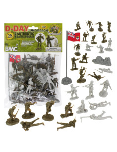 Figuras de Soldados BMC WW2 D-Day Juno Beach 35 Piezas