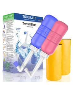 Bidet Portátil de Viaje TONELIFE 2pcs 450ml Cuidado Femenino