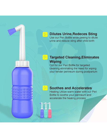 Bidet Portátil de Viaje TONELIFE 2pcs 450ml Cuidado Femenino