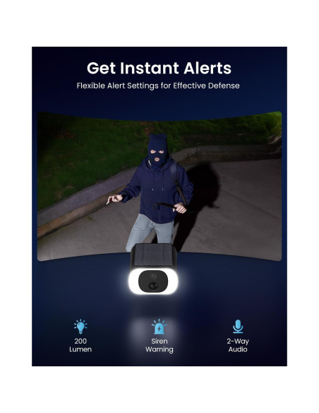 Cámara Solar Inalámbrica ieGeek S1 5MP para Exteriores