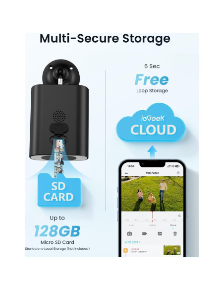 Cámara Solar Inalámbrica ieGeek S1 5MP para Exteriores