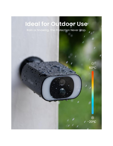 Cámara Solar Inalámbrica ieGeek S1 5MP para Exteriores