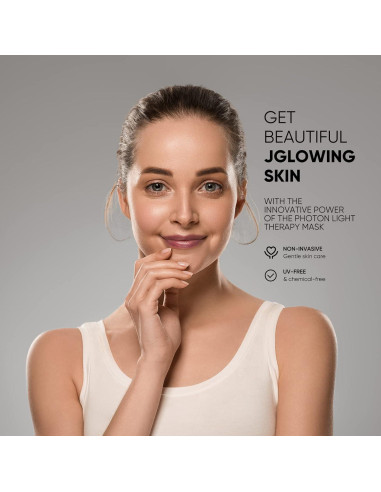 Máscara Facial LED GOHIGK RH-01 Terapia de Luz 3 Colores