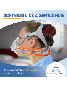 Cubierta CPAP Cracking Sleep Reversible Naranja Azul 18x14cm 2