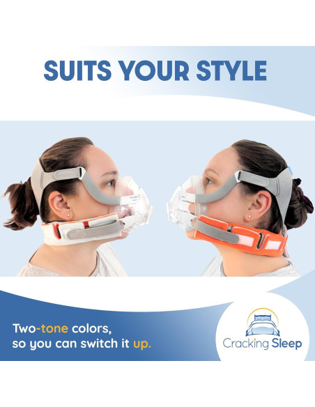 Cubierta CPAP Cracking Sleep Reversible Naranja Azul 18x14cm