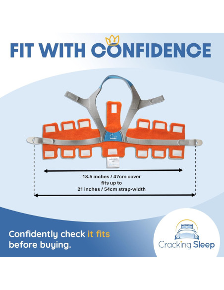 Cubierta CPAP Cracking Sleep Reversible Naranja Azul 18x14cm