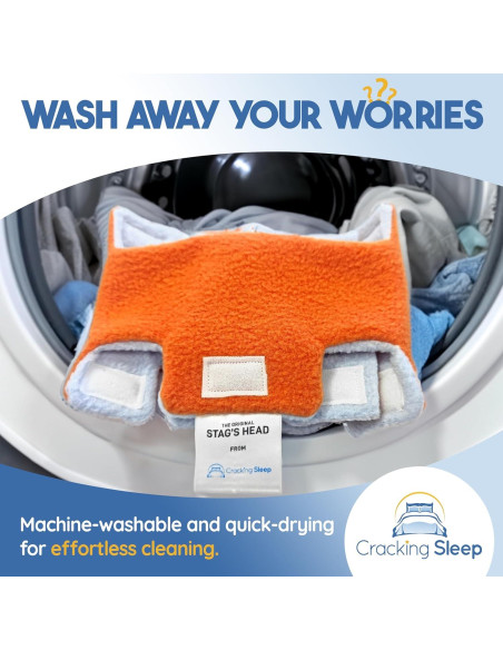 Cubierta CPAP Cracking Sleep Reversible Naranja Azul 18x14cm