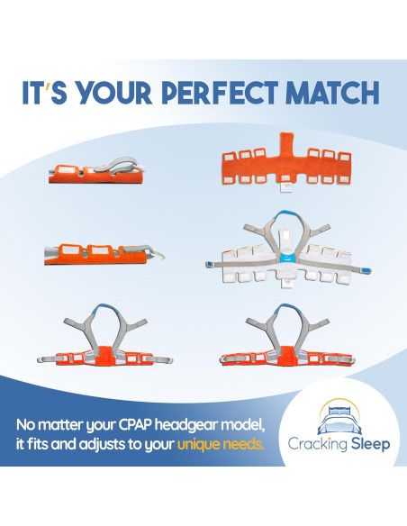 Cubierta CPAP Cracking Sleep Reversible Naranja Azul 18x14cm