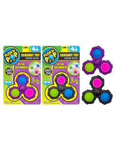 JA-RU Spinner Fidget Pop It 2 Unidades Alivio Estrés Juguetes