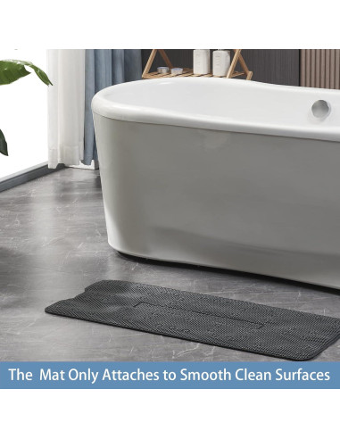 Alfombra de Baño Antideslizante Webos 101.6x40.6cm Negra