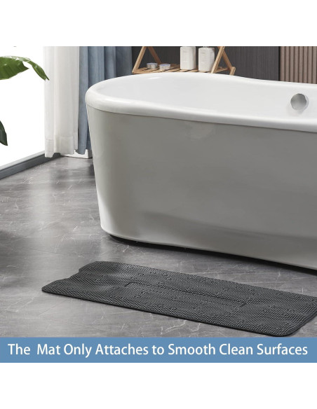 Alfombra de Baño Antideslizante Webos 101.6x40.6cm Negra Alfombra de Baño Antideslizante Webos 101.6x40.6cm Negra