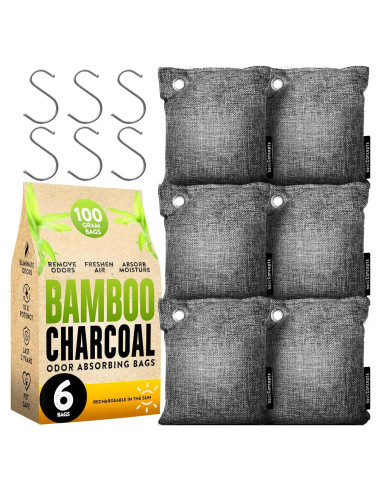 Absorbente de Olores de Carbón Activado BASIC CONCEPTS 6x100g