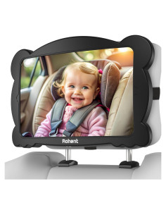 Espejo de Coche para Bebés Rohent - Irrompible y Ajustable 360