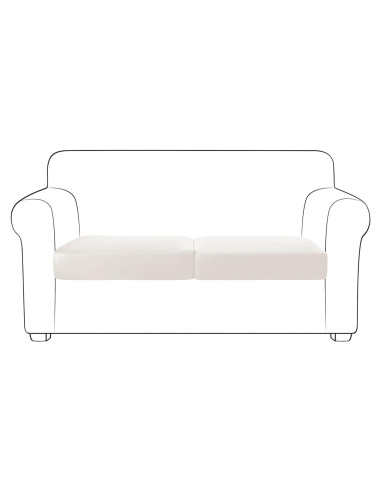 Funda de sofá Yates Home de cuero PU a prueba de agua 2 piezas beige