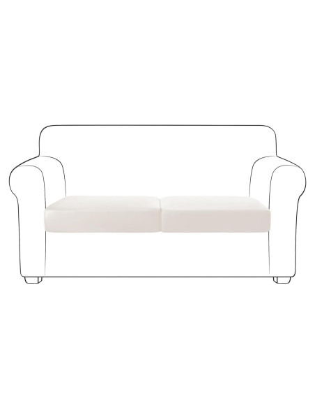 Funda de sofá Yates Home de cuero PU a prueba de agua 2 piezas beige