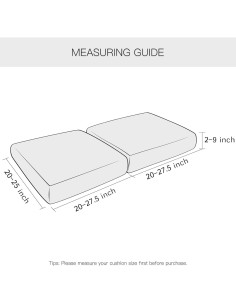 Funda de sofá Yates Home de cuero PU a prueba de agua 2 piezas beige 2