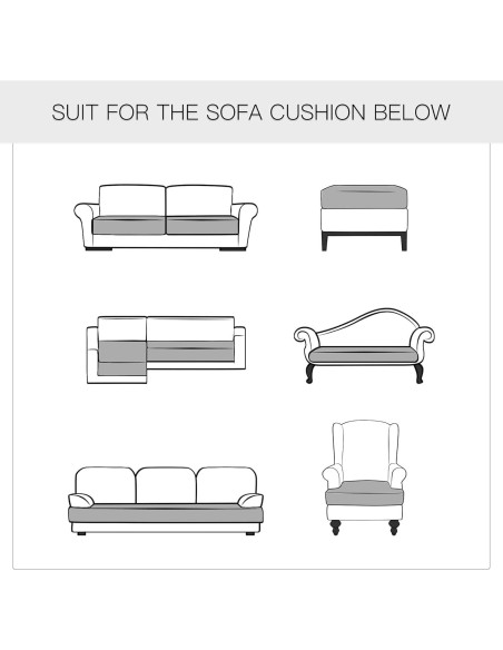 Funda de sofá Yates Home de cuero PU a prueba de agua 2 piezas beige