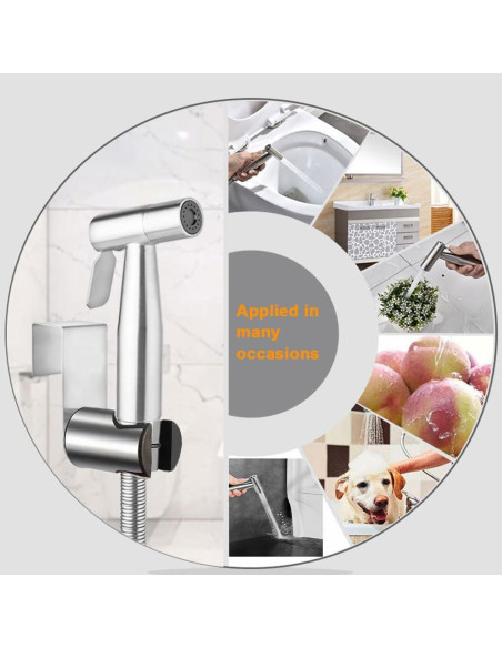 Kit de Rocío para Bidet RDZM Acero Inoxidable 198 cm Kit de Rocío para Bidet RDZM Acero Inoxidable 198 cm